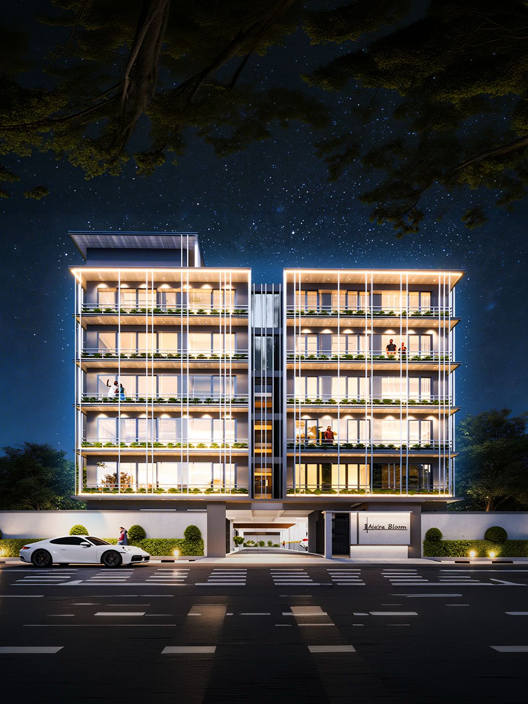 Night View Building Mobile
